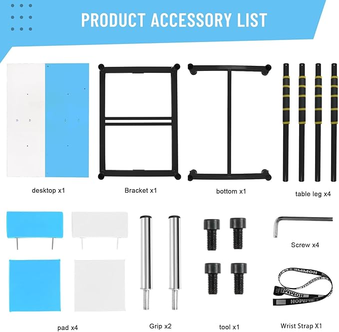 INNOLIFE Arm Wrestling Battle Table with Wrist Rope, Arm Strength Training Equipment Competition Training Arm Wrestling Table for Use in Home Gym, Blue