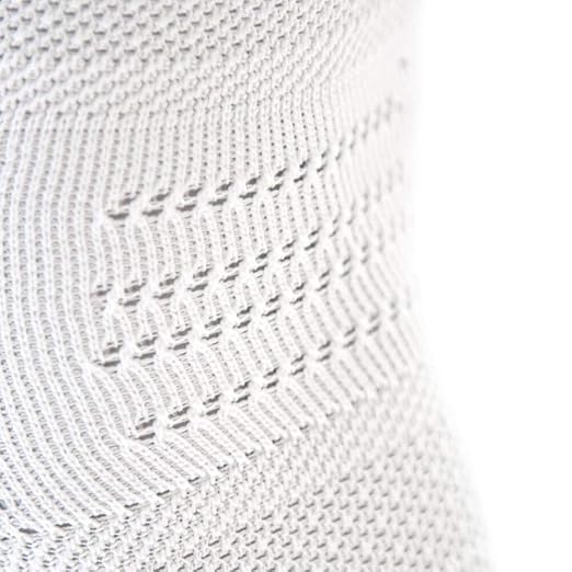 Bauerfeind Sports Knee Support NBA - Officially Licensed Basketball Knee Brace - Relief and Stabilization - Targeted Compression - Lightweight & Durable - White, Large