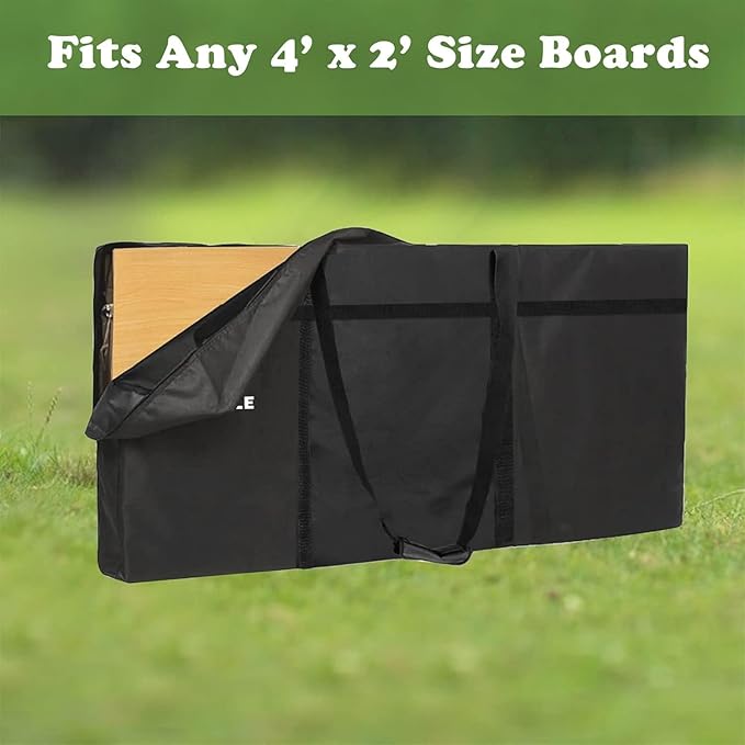 Cornhole Carrying Case, Regulation Size Cornhole Board Carrying Case for Travel, Cornhole Carrying Bag Fits 4’x2’ Board, Easy to Carry