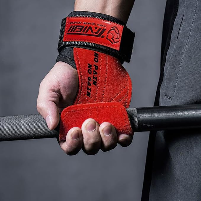 Wrist Straps for Weightlifting for Maximum Grip Support - Lifting Deadlift Strap & Weight Lifting Grips Gloves for Working Out Pull Up Deadlifting & Shrugs