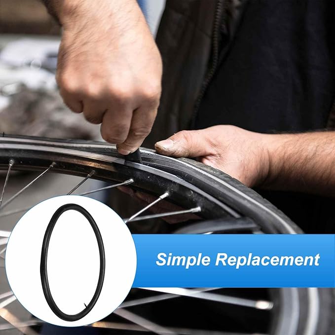 HARFINGTON Inner Tubes Width Rubber Bicycle Tubes with Standard Valve for MTB Mountain Dirt Bike