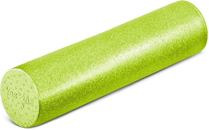 Yes4All High Density Foam Roller for Back, Variety of Sizes & Colors for Yoga, Pilates - Lime - 24 Inches
