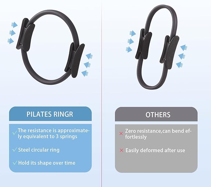 10 Pcs Pilates Equipment Present Pilates Ring Set with Yoga Ring Ball Stretching Strap Risistance Bands Block Gym Bag
