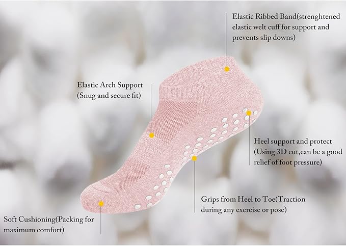DIBAOLONG Womens & Mens Low Cut Socks, 6-Pair Ankle No Show Athletic Short Cotton Socks