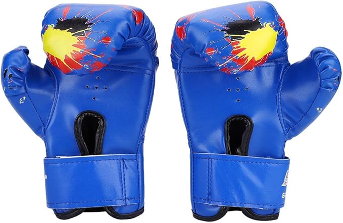 Boxing Gloves for Kids 2-11, PU Kids Boxing Gloves for 3-8 Years, Toddler Boxing Glove with EVA Sponge Filling, Comfortable Boxing Glove for Toddlers Girls and Boys (Blue)