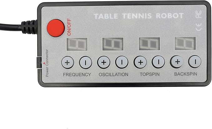 Table Tennis Robot Machine, Automatic Ping Pong Robots Machine with 40mm+ Balls, Wireless Remote Control Table Tennis Machine, Practical Bracket, Approximately 120 Balls