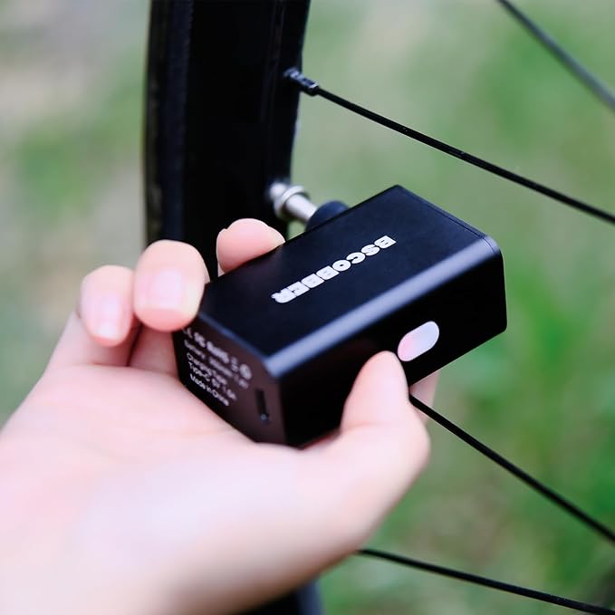 Mini Bike Pump, 100PSI Rechargeable Tiny Air Pump, Portable Floor air Pump with Presta & Schrader Valve for Road Bikes