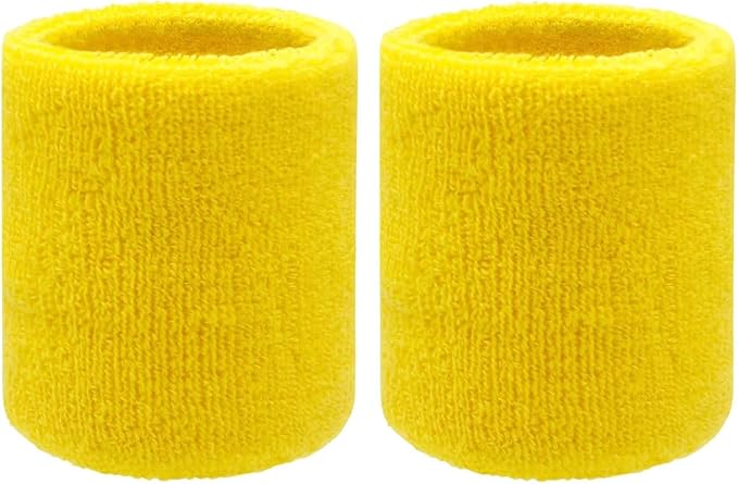 Sweatbands Sports Wristbands for Kids and Women - 3 inch Elastic Athletic Wrist Bands for Tennis, Basketball, Running, Working Out