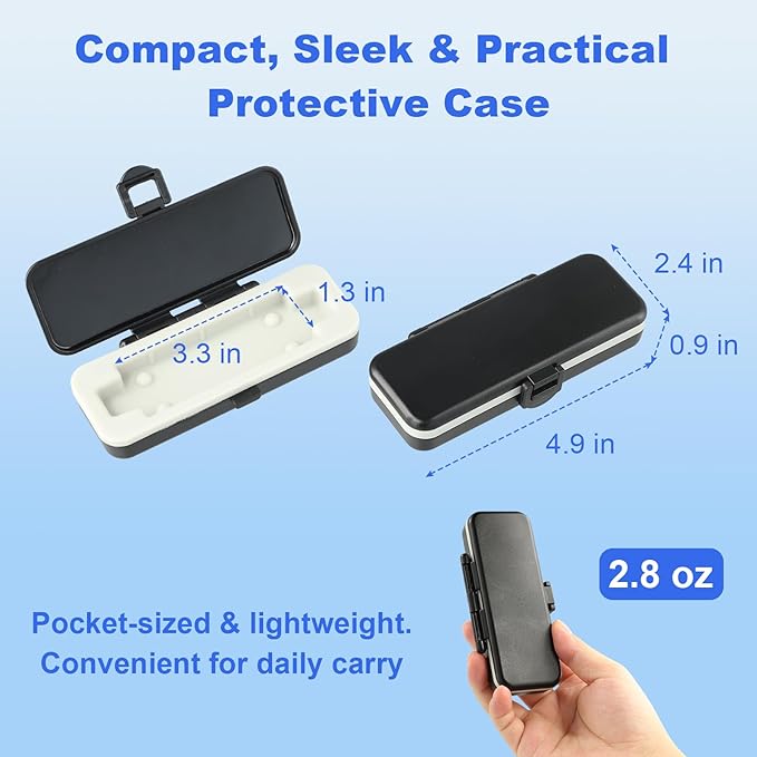 Hard Shell Case for KardiaMobile EKG Monitor - Portable, Impact & Water Resistant with Soft Silicone Interior - Protect Your Kardia Mobile Heart Monitor On The Go