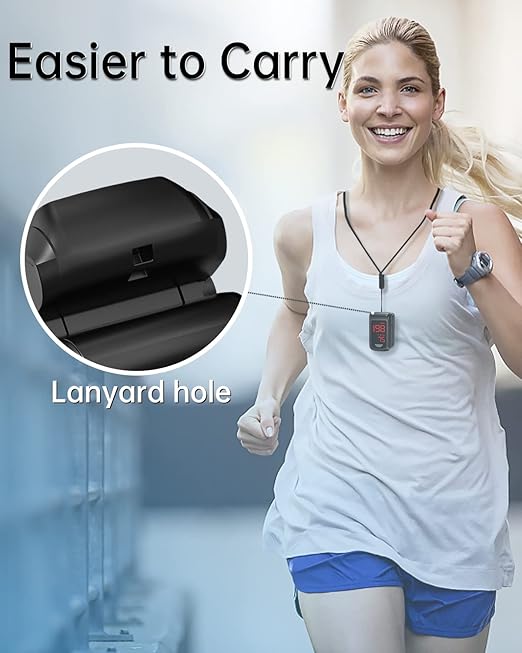 Pulse Oximeter Fingertip- Mini Oximeter Oxygen Saturation Monitor for SpO2/Heart Rate/PI, with Auto Graph Display