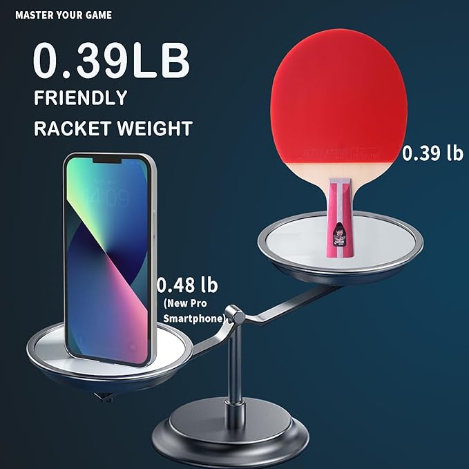 DHS Ping Pong Paddles Professional Table Tennis Racket with Hurricane Rubber Carrying Case - ITTF Approved Rubber for Tournament Play