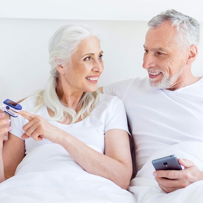 Zacurate FSA/HSA Eligible 500CL Fingertip Pulse Oximeter Blood Oxygen Saturation Monitor with Batteries and Lanyard Included (Sapphire Blue)