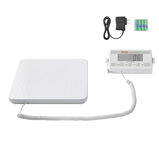 VEVOR Portable Medical Scale, Professional Physician Scale for Weighing - with Anti-Slip Platform, 2 Units, Hold & Tare Function, Digital Physician Weight Scale for Gym Home Hospital, 440LBS Capacity