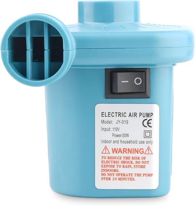 Bestrip Electric Air Pump, Air Pump for Inflatables Air Mattress Couch Pool Floats,Inflatables Boat Raft Toys, AC/DC Pump