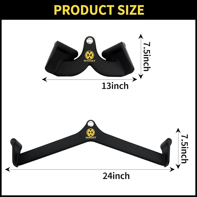 LAT Pulldown Attachment,Back Tricep Bar Strength Training,Handle Grips Lat Pull Down Bar Press Down Exercises,Cable Machine Accessories, Cable Back Attachments for Home Gym