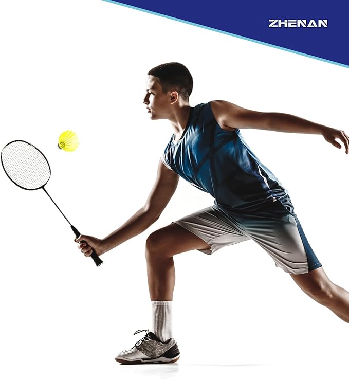 12-Pack Feather Badminton Shuttlecocks with Great Stability and Durability,Shuttlecock Indoor Outdoor Sports Hight Speed Training Badminton Birdie Balls