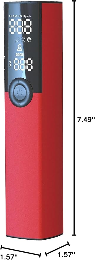 Woowind BP188 Bike Pump, The Pro Electric Bicycle Pump Tire Inflator Portable Air Compressor with Schrader, Presta and Dunlop Valve Adapters - 120~150PSI Options