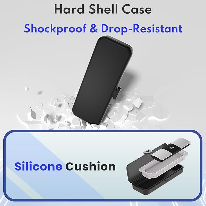 KardiaMobile 6L Case Compatible with 6L Max, Portable Carry Case for EKG Kardiamobile 6L Heart Monitor with Silicone Pad