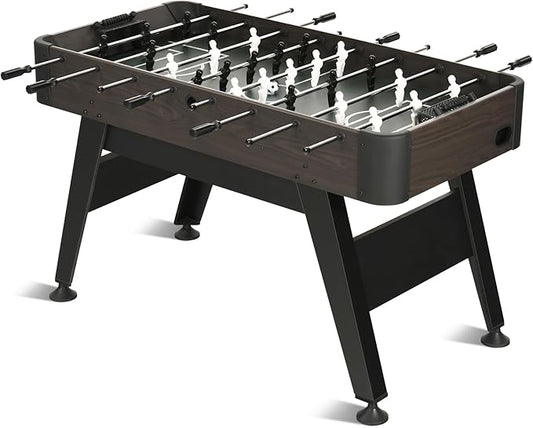 RAYKEE Foosball Table, 54" Soccer Games Table Competition Sized Wooden Table Soccer w/ 2 Balls for Adult Kids Youth Home, Game Room, Office, Party