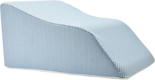 Lounge Doctor Elevating Leg Rest Wedge Pillow, Light Blue, Medium