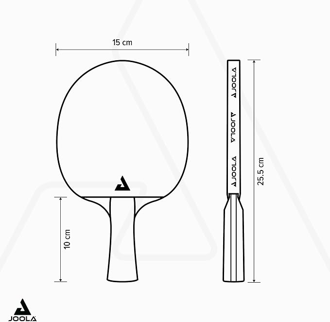 JOOLA Carbon Control Performance Ping Pong Paddles - Ergonomic Grip Handle & Vibration Control - ITTF Approved - Professional Ping Pong Paddle for Advanced Playability - Table Tennis Racket - Red