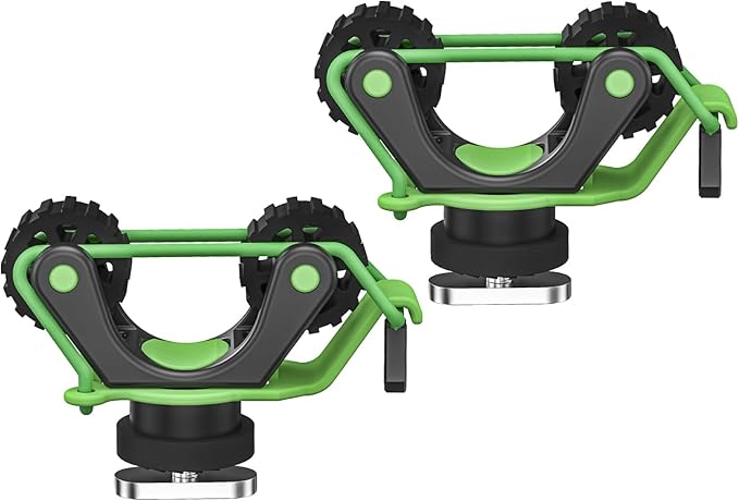 1005 2 PCS Kayak Paddle Holder with Rubber Ring Rollers Fits Various Shaft Diameters for Holding Paddle, Rod, Net and More – Improved Compatibility for Fishing Kayaks