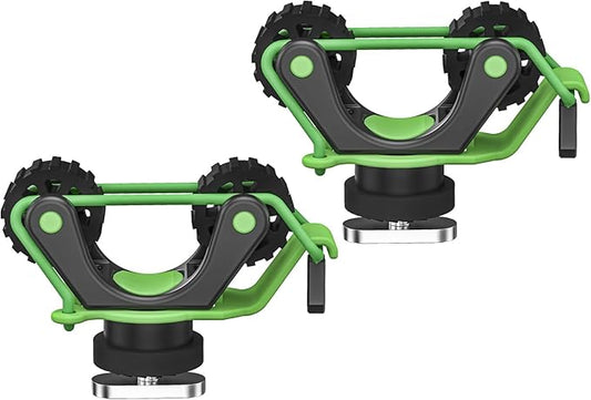 1005 2 PCS Kayak Paddle Holder with Rubber Ring Rollers Fits Various Shaft Diameters for Holding Paddle, Rod, Net and More – Improved Compatibility for Fishing Kayaks