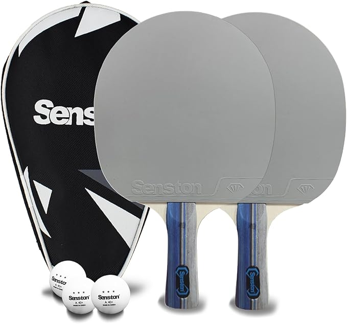 Senston Ping Pong Paddles Family Entertainment Set for Entertainment or Competition - Ping Pong Paddle Set