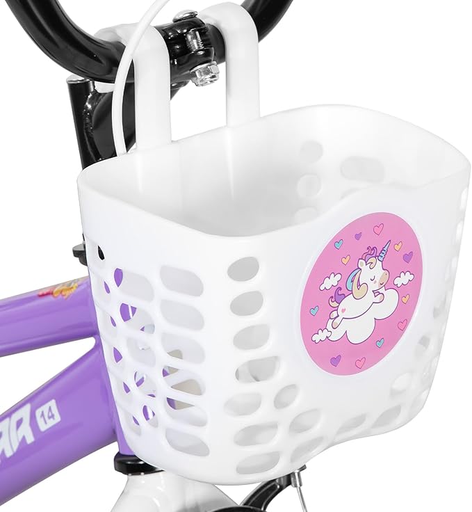 JOYSTAR Pluto 12 14 16 18 20 Inch Kids Bike with Light Up Training Wheels, Kids' Bicycle for Boys Girls Age 3-12 Years, Children Bikes, Multiple Colors