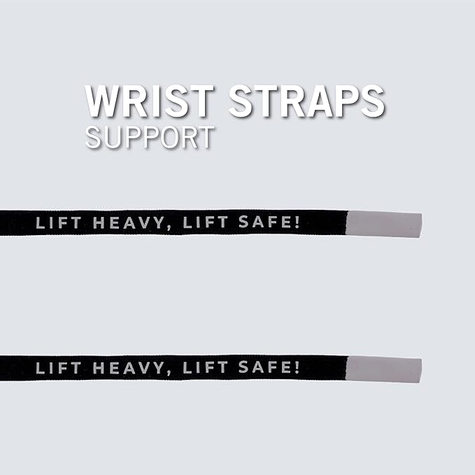PICSIL Adjustable Wrist Support, Premium Fabric Weightlifting and Yoga Sweat Bands for Gym, for Women and Men, 1 Pair