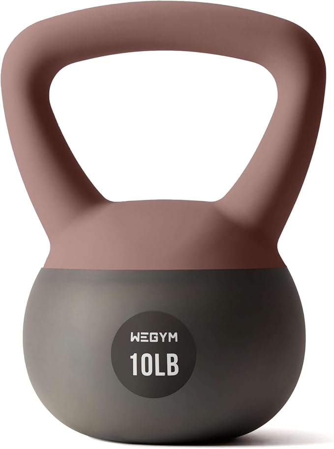 Soft Kettlebells with Cushioned Impact-Resistant Base and Anti-Slip, Wide-Grip Handle for Home Workouts, Weightlifting, and Full Body Strength Training