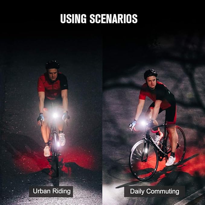 OLIGHT RN 400 LED Bike Lights, 400 Lumens USB Type-C Rechargeable Front Light, IPX7 Waterproof Bicycle Headlight for Road Urban Cyclists Black