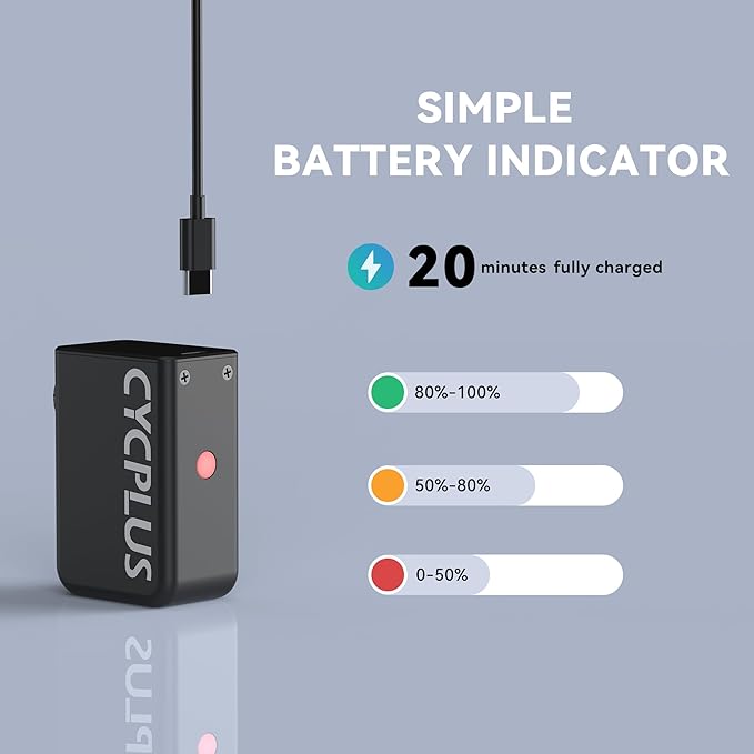 CYCPLUS AS2 Tiny Pump Bike Pump Portable Ultra-Mini 100PSI Electric Bicycle Pump Type-C Rechargeable Battery, No Pressure Display(Winner of The EUROBIKE Award 2023)