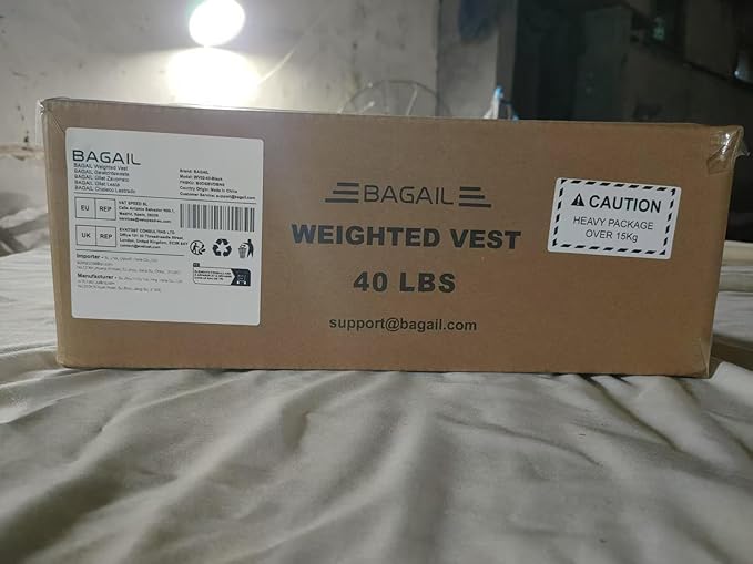 BAGAIL Weighted Vest, 5lbs/8lbs/10lbs/12lbs/15lbs/20lbs/25lbs/30lbs Weight Vest with Detachable Phone Pouch, Rucking Vest for Women, Men, Walking, Weight Loss, Training, Running