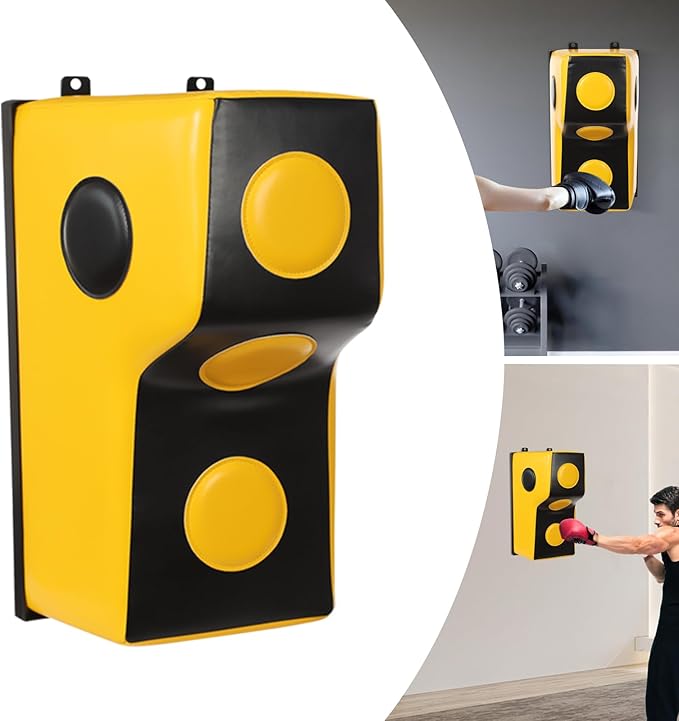 Wall Mounted Boxing Punching Bag, Wall Mount Uppercut Boxing Pad Training Equipment for Hooks Wall Target Heavy Wall Punching Bag for Adults, Bedroom, Living Room, Gym, Up to 881.85 lbs