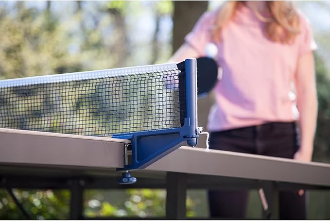 JOOLA NOVA Outdoor Ping Pong Table with Waterproof Table Tennis Net Set - Quick Assembly - All Weather Aluminum Composite Surface - Tournament Quality - Indoor & Outdoor Compatible