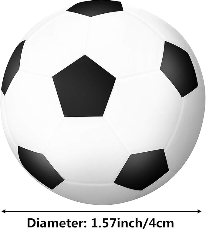 Blulu 30 Pcs Mini Soccer Stress Balls Bulk 1. 6 Inch Small Foam Balls for Kids Stress Relief Relaxation Soccer Party Favors Sport Team Gifts Party Bags Fillers Decoration School Carnival Reward