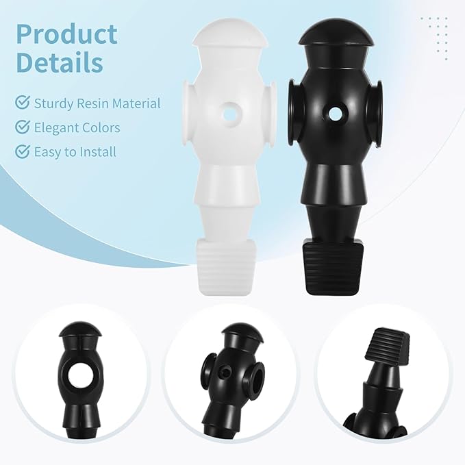 26 Pcs Foosball Men, Resin Foosball Replacement Parts, Table Soccer Player Set for Tournament Foosball