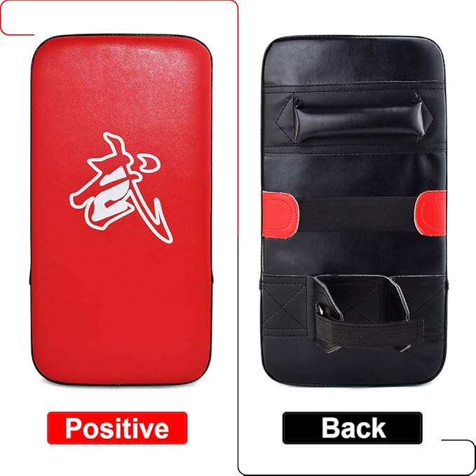 TLBTEK Taekwondo Kick Shield - Muay Thai MMA Karate Kickboxing Training Pads - Curved Leather Strike Shield