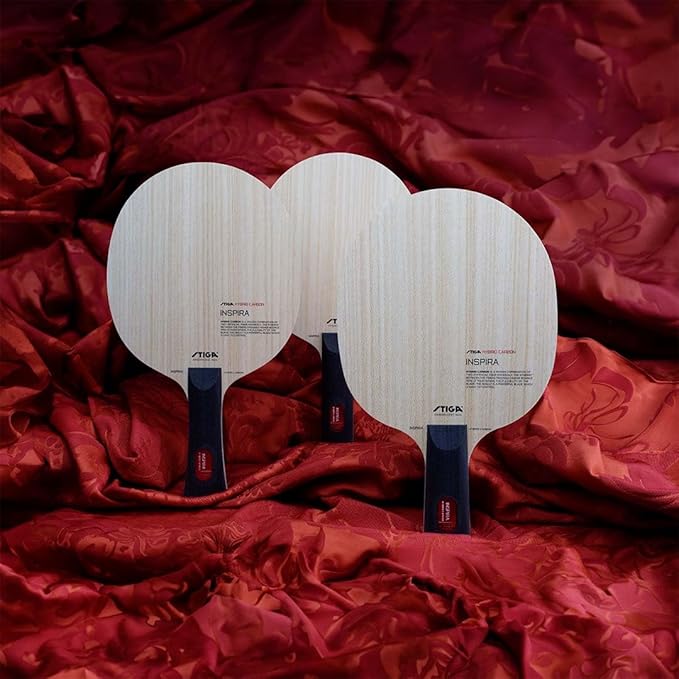 Stiga Inspira Hybrid Carbon Table Tennis Blade, Offensive Professional Blade with Maximum Control & Power