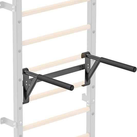 Dip Bar Attachment for Swedish Ladder, Non-Slip Adjustable Grip Handles, Dip Station for Strength Training, 250 lbs Capacity