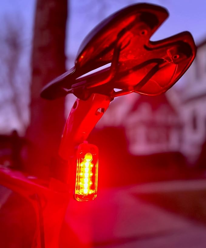 SpectraFLUX™ Ultra-Bright Color-Changing Safety Light/Bike Taillight, Seatpost or Helmet Mounting, USB Rechargeable (250 Lumens, 12 Modes)
