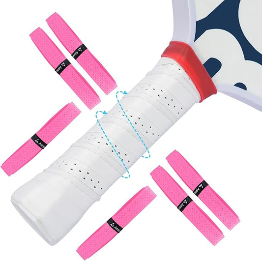 Pickleball overgrip 6 Pack Anti-Slip, Sweat-Absorbing and Extra-Long Pickleball Grip Tape Suitable for Tennis Squash Badminton