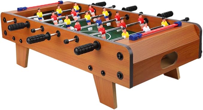 Table Soccer Game for Kids, Portable Educational Table Top Foosball Game with Ball and Score Keeper, Mini Foosball Table for Adults and Kids, 360 Degree Rotation, Easy to Store