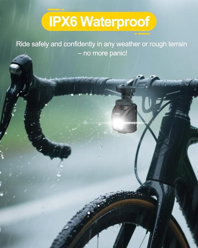 TOWILD DL1200S Bike Lights for Night Riding,1200LM Super Bright Bicycle Headlight,Waterproof Bike Front Light for Mountain Road Cycling