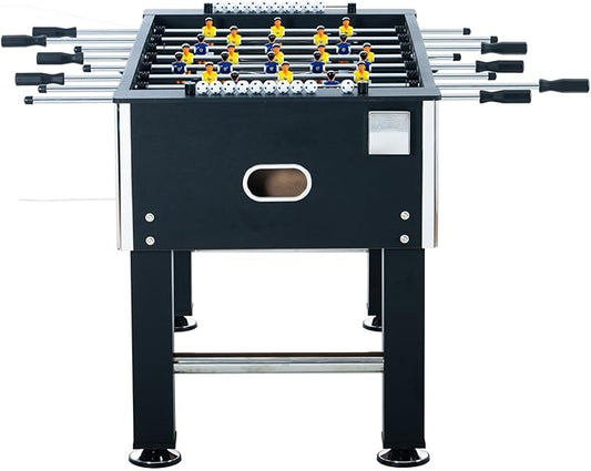4ft/4.5ft Foosball Table and Balls Set for Adults and Kids, Soccer Game Table, Sturdy Football Table Arcade with Cup Holders & Heavy-Duty Legs, for Indoor or Outdoor