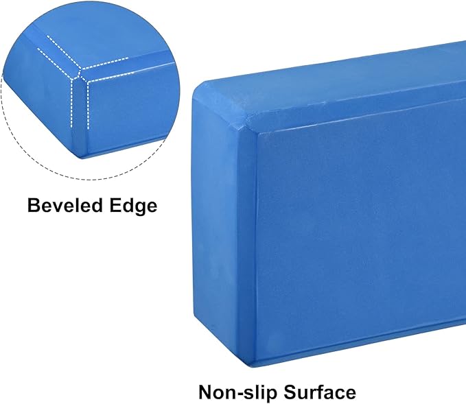 uxcell Yoga Block Light Weight High-Density EVA Foam Brick for Beginners, Yogis, Pilates, Meditation