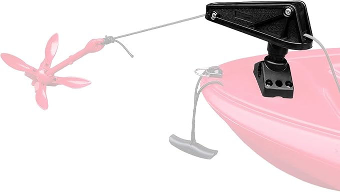 Anchor Lock, Anchor Lock with Release System Side Deck Mount for Kayaks Canoe Small Boat Fishing, Black