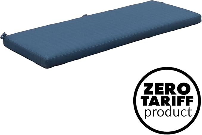Tommy Bahama Bench Cushion, 48" X 16" X 2.5", Bamboo Bay Cobalt
