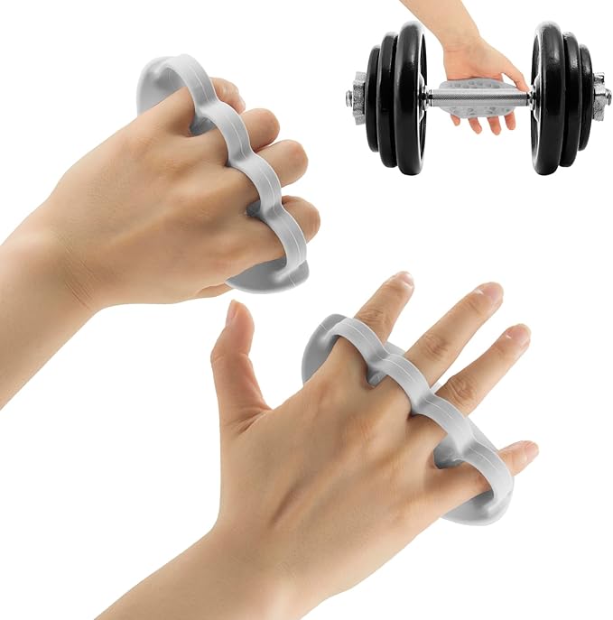 Anti-Slip Workout Grips: New Rubber Gym Grips Deadlifts Palm Protection Gloves for Weight Lifting, Dumbbell, Deadlift, Bar Pad Pull Up Grippers, Gym Training and Exercise for Men Women